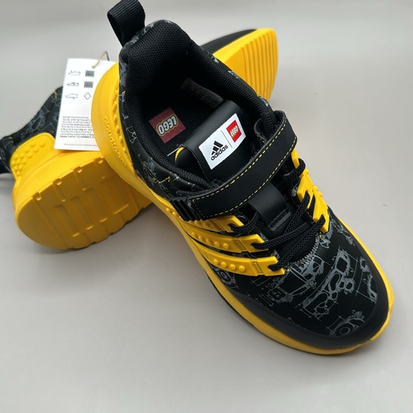 adidas Other - NWT! Adidas LEGO Racer TR EL K Sneaker Youth Boys 2.5 Black Yellow